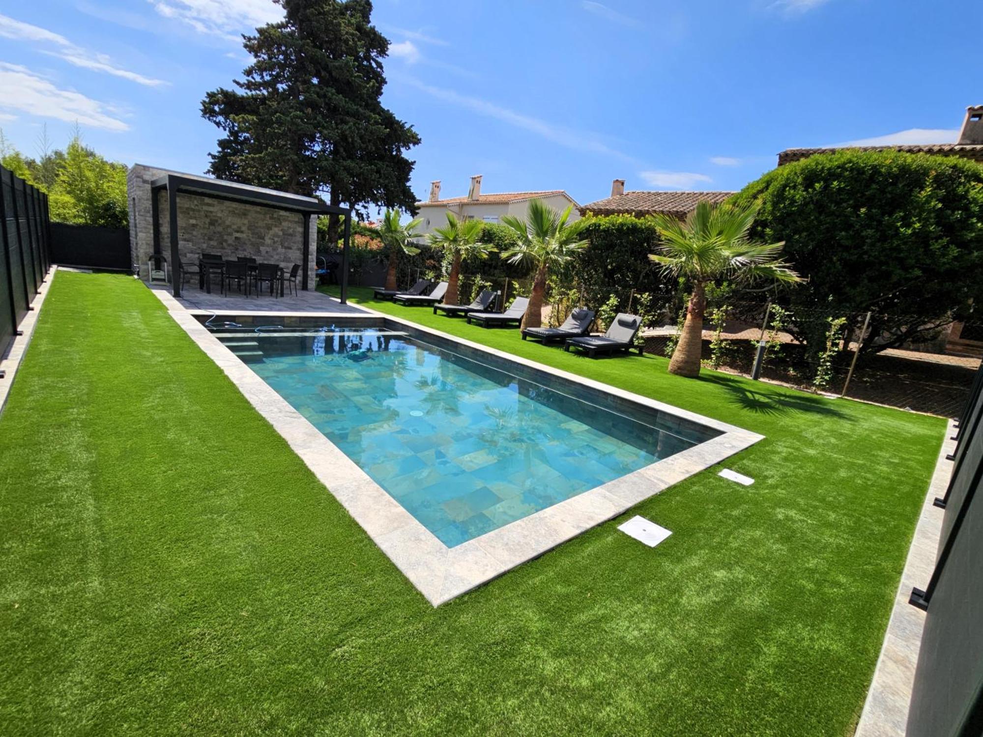 Etoile Du Berger Saint Aygulf 3 Villas Et 4 Appartements Jardin Individuel Et Piscine Chauffee En Saison - La Mer Et Les Plages 450 M Zewnętrze zdjęcie